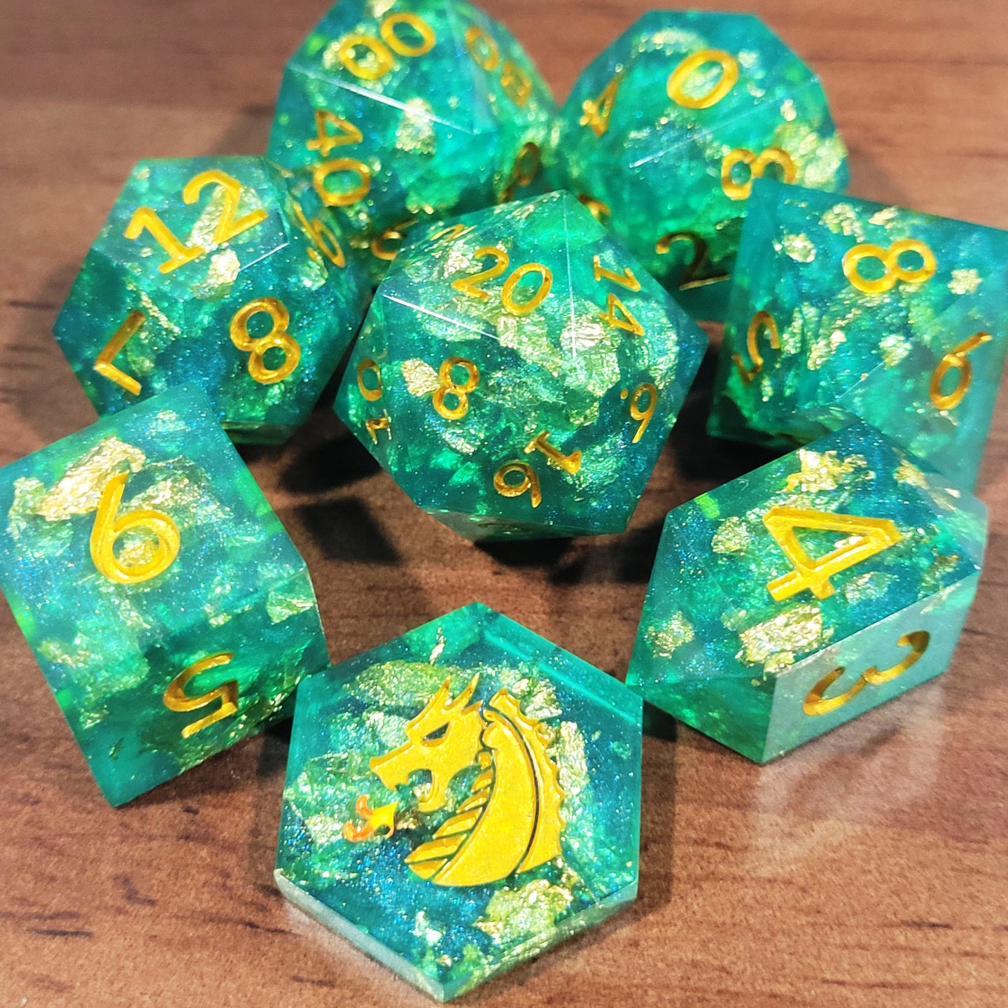 Mossy Gold - 7 piece set with Coin