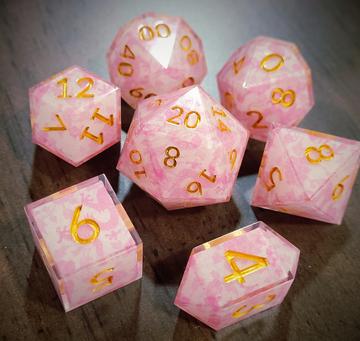 Pink Teacup  - 7 piece set