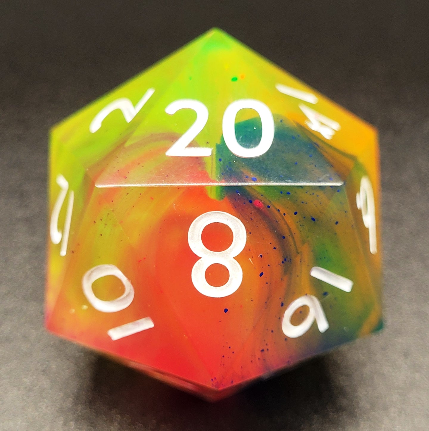 Neon Rainbow - Mega Chonk D20