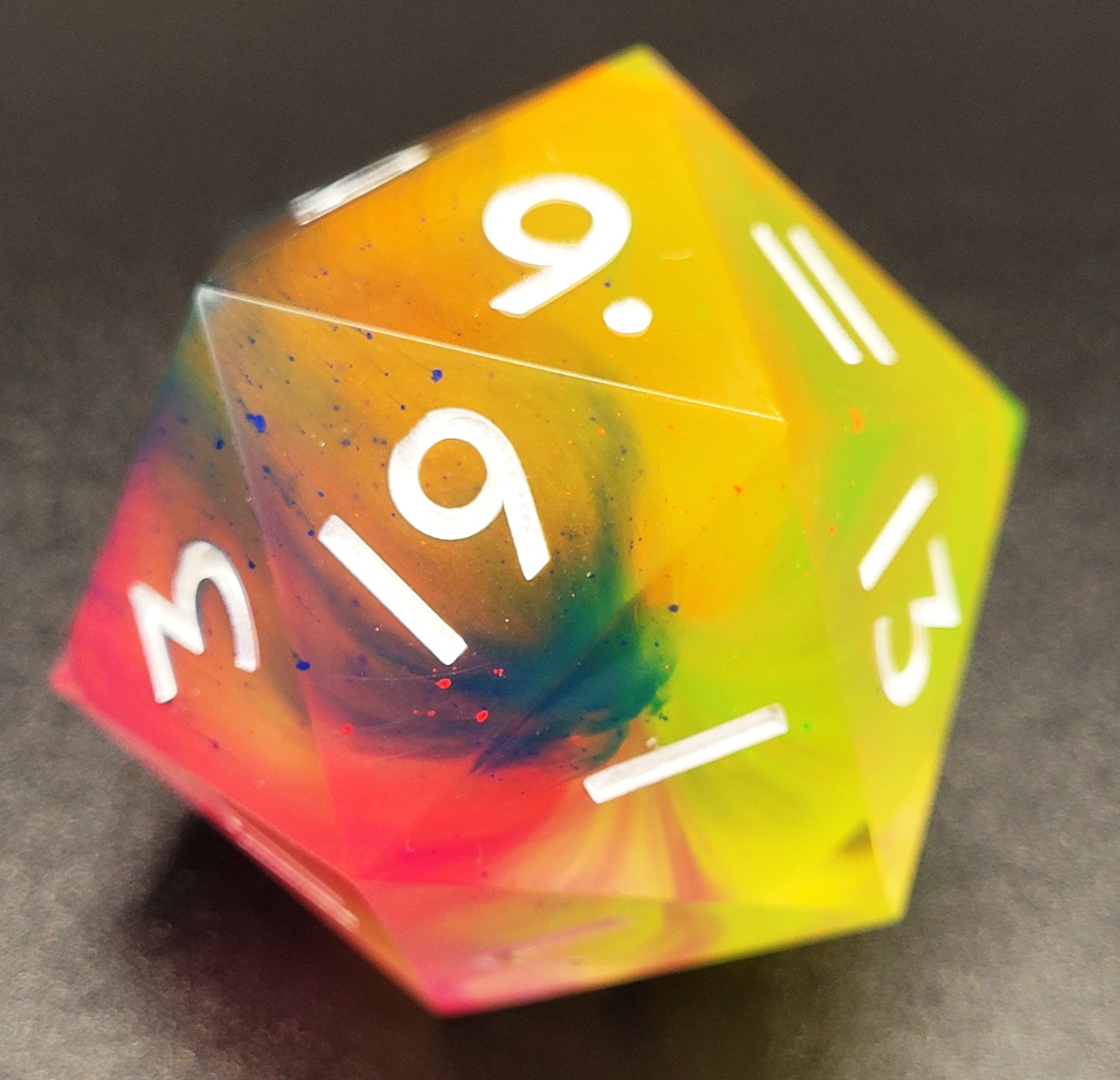 Neon Rainbow - Mega Chonk D20