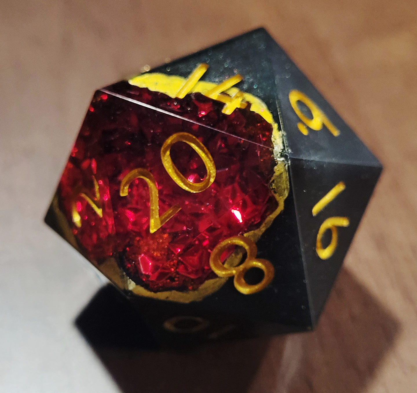 Ruby Geode - Mega Chonk D20