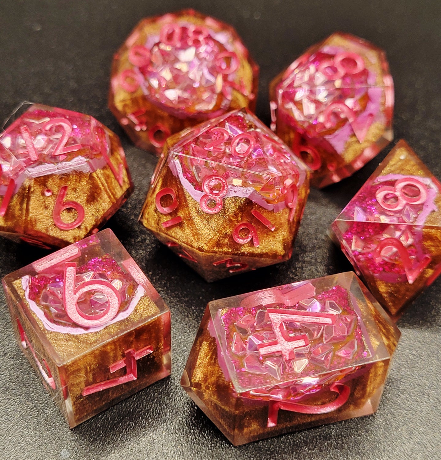 Rosewood Geode - 7 piece set