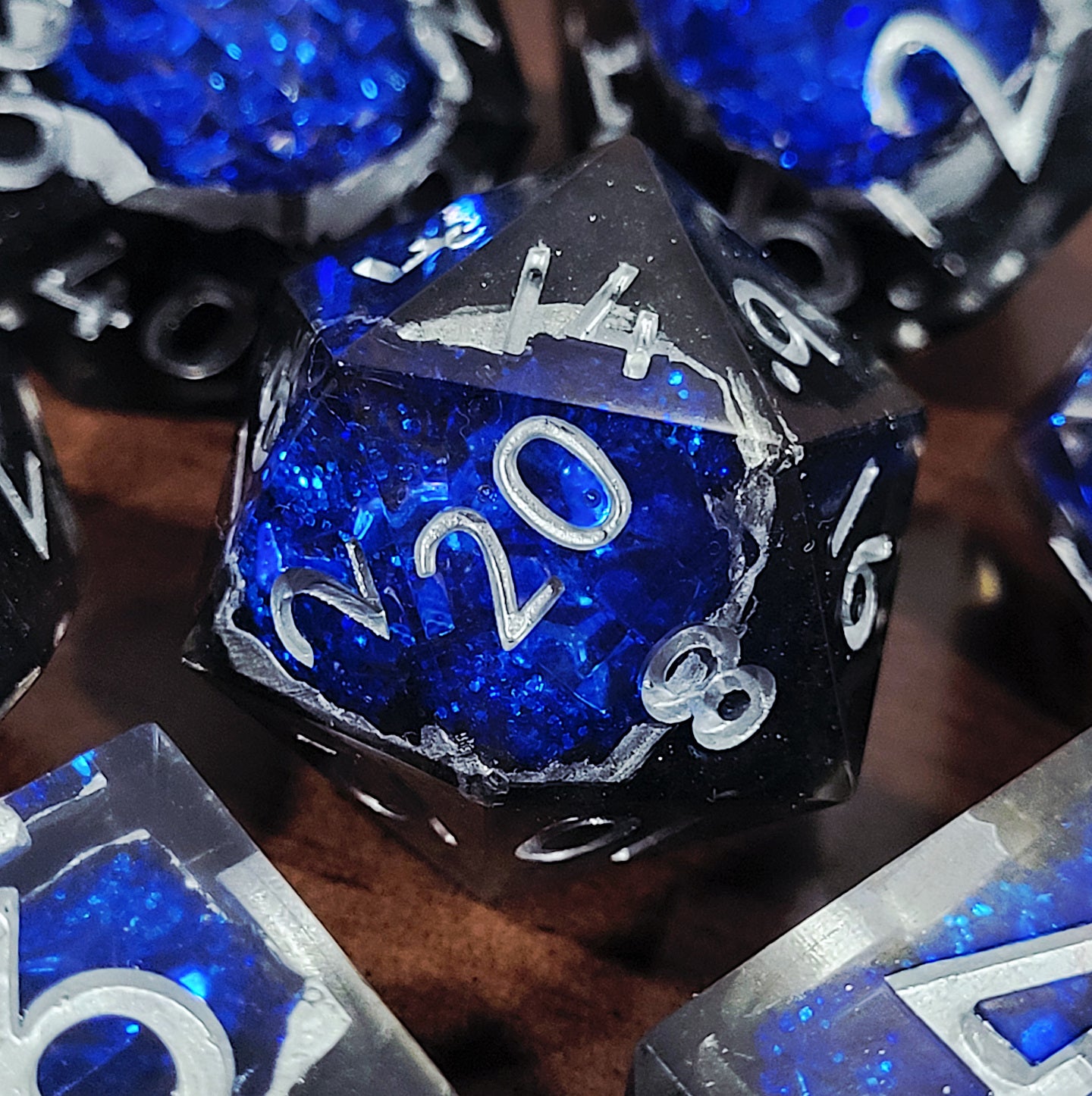 True Blue Geode - 7 piece set