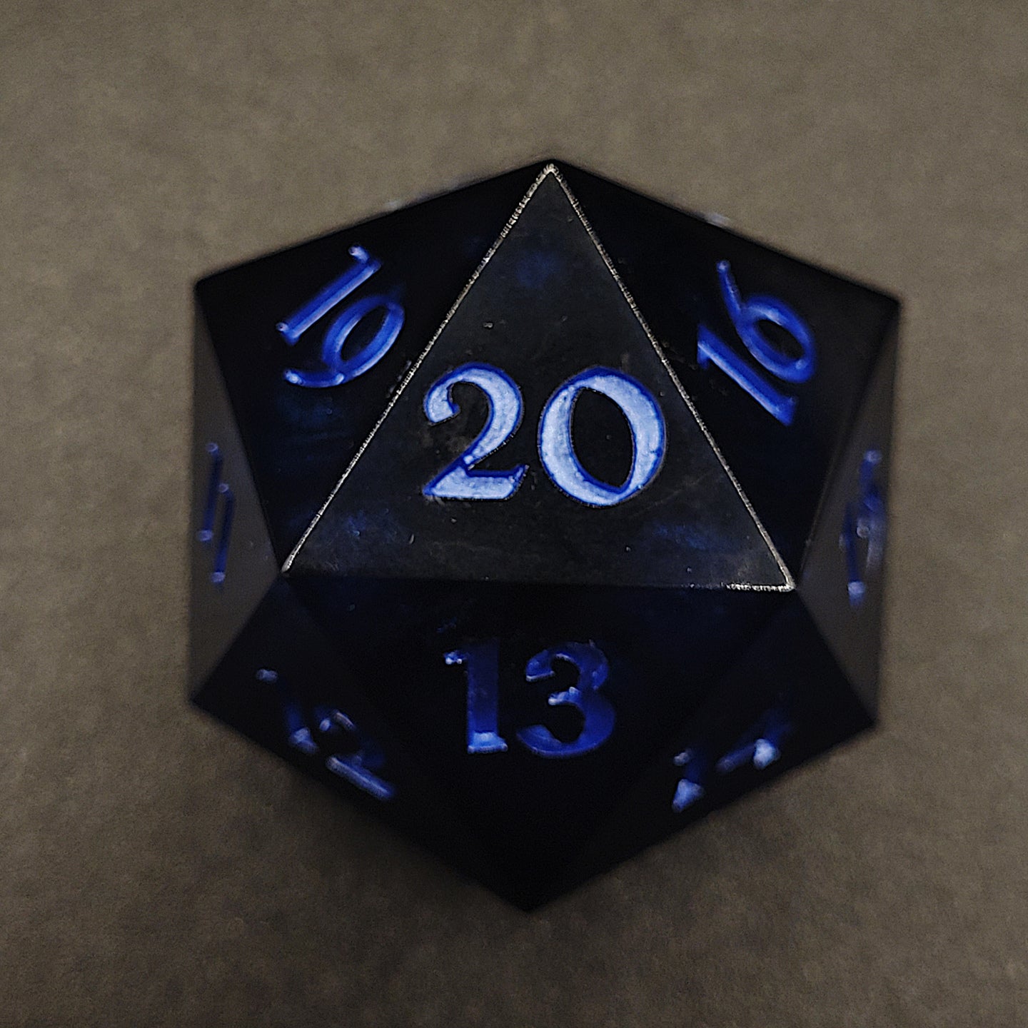 Blue and Black - Spindown Mega Chonk D20