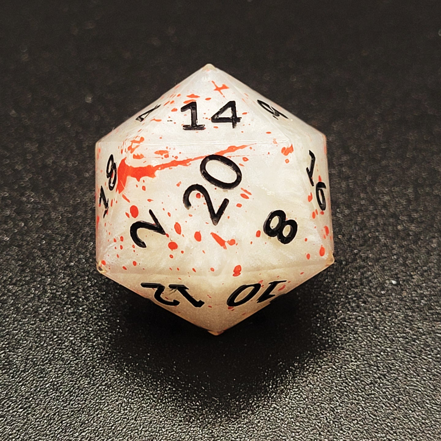 Blood Splatter Dice - 7 piece set