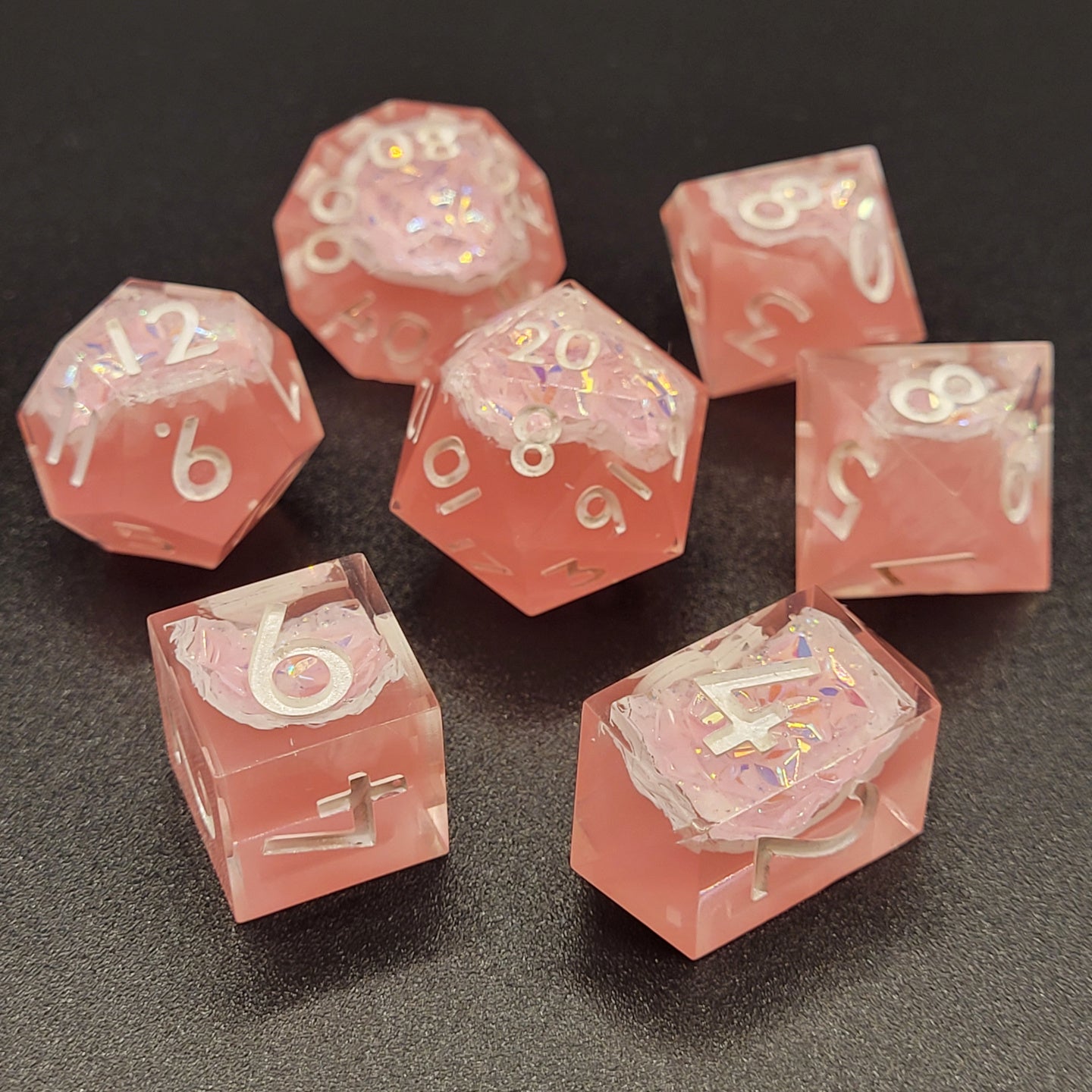 Soft Pink Geode - 7 piece set