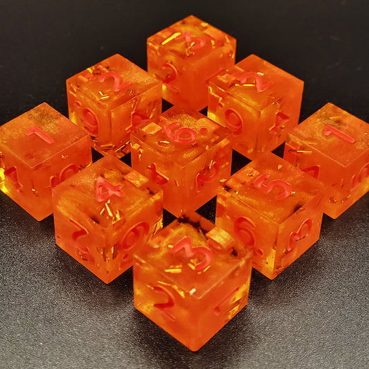 The Floor is Lava - D6 Set (9 pieces)