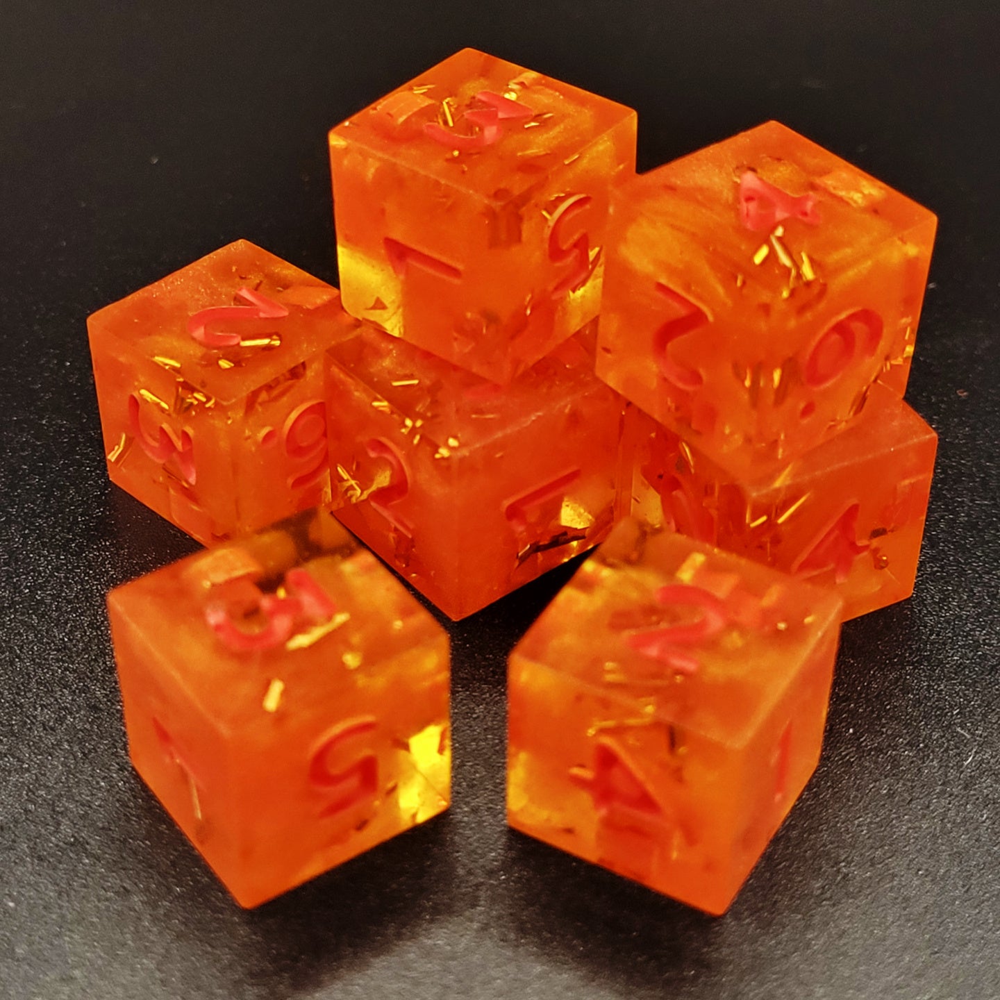 The Floor is Lava - D6 Set (9 pieces)