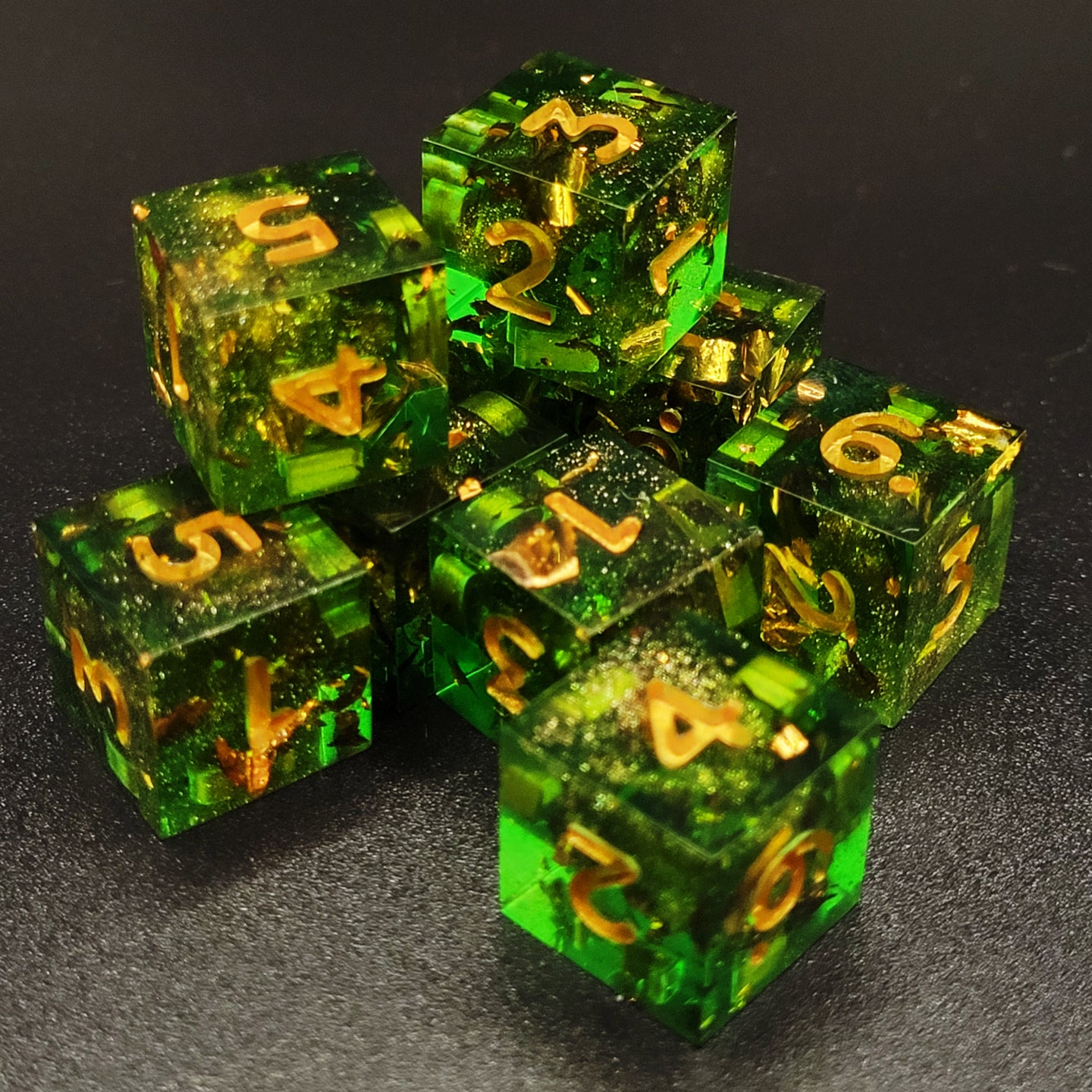 Emerald Spire - D6 Set (9 pieces)