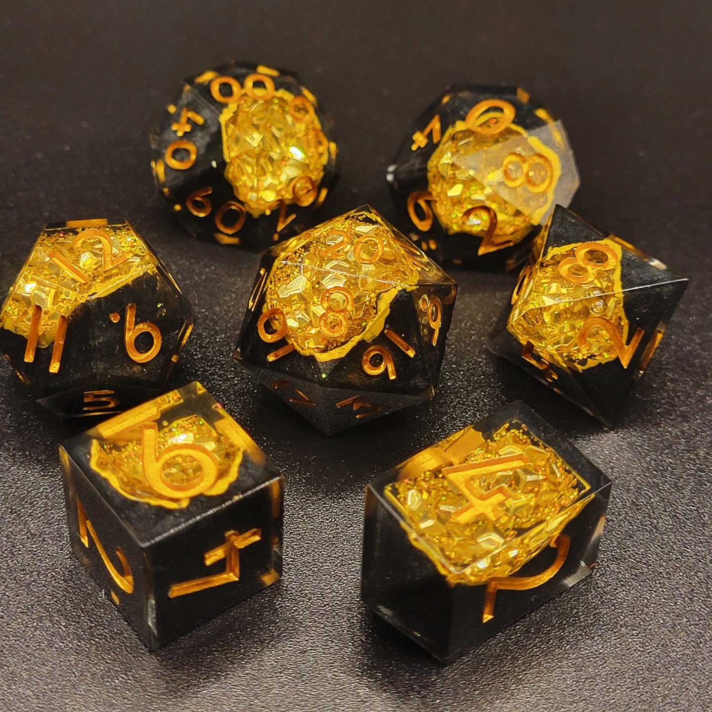 Gold Rush Geode - 7 piece set