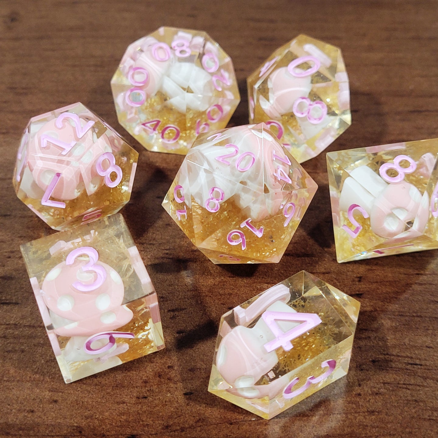 Pink Mushroom  - 7 piece set